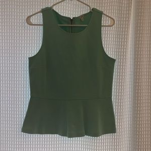 Teal peplum top